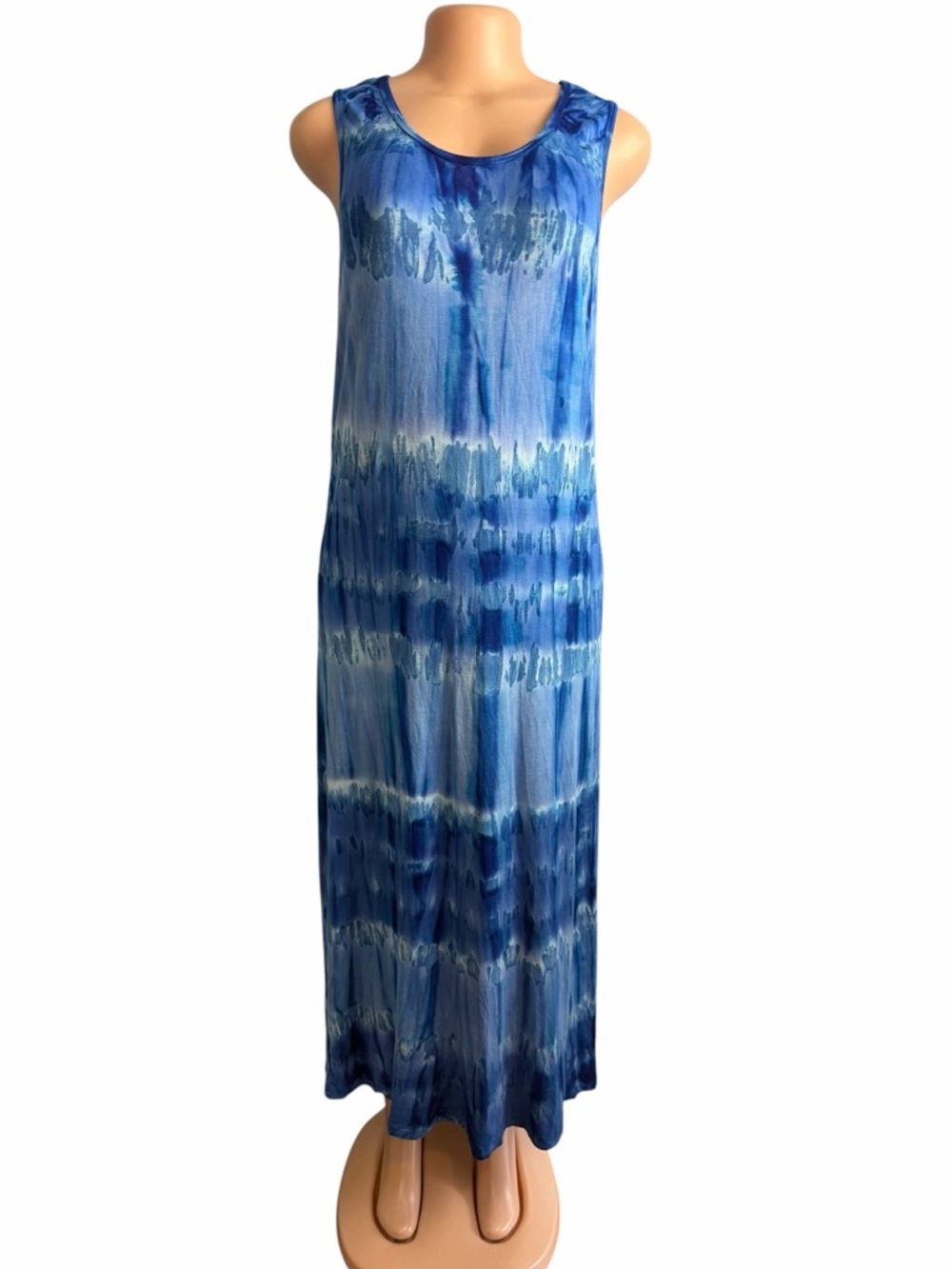 India Boutique Blue Tie-Dye Maxi Dress - Picture 2 of 9